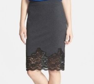 $118 Vince Camuto lace trim pencil skirt 2